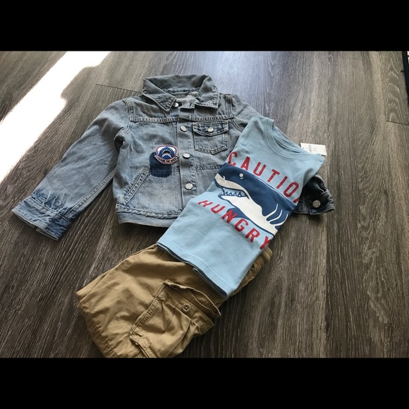 baby shark jean jacket